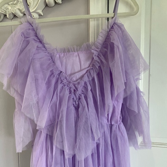Purple Ruffle Boho Dress - Picture 8 of 14